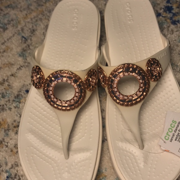 Brand new white Crocs slipper - Picture 2 of 4
